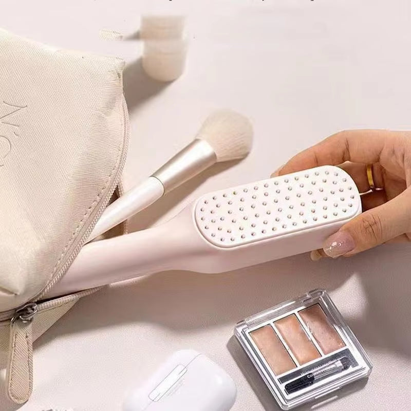  1 Retractable Comb Self-Cleaning Hair Brush Anti-Static Massage Comb Smooth Comfortable Hair Portable Hair Brush for Home Woman