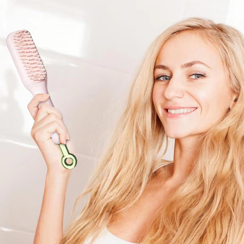  1 Retractable Comb Self-Cleaning Hair Brush Anti-Static Massage Comb Smooth Comfortable Hair Portable Hair Brush for Home Woman